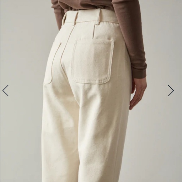 Diamond Leah | Designer | Natural Rigid Pant in dye free canvas | S - Picture 7 of 12